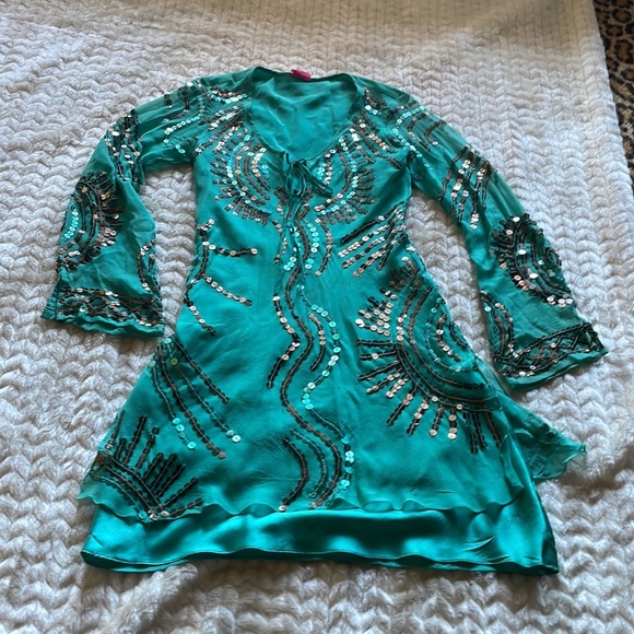 Ginger & Java Green Dress - Picture 4 of 6